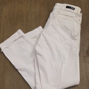 Kut from the Kloth White Straight Leg Jeans
